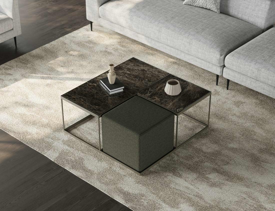 Bellagio coffee table - Emperador mat ceramic